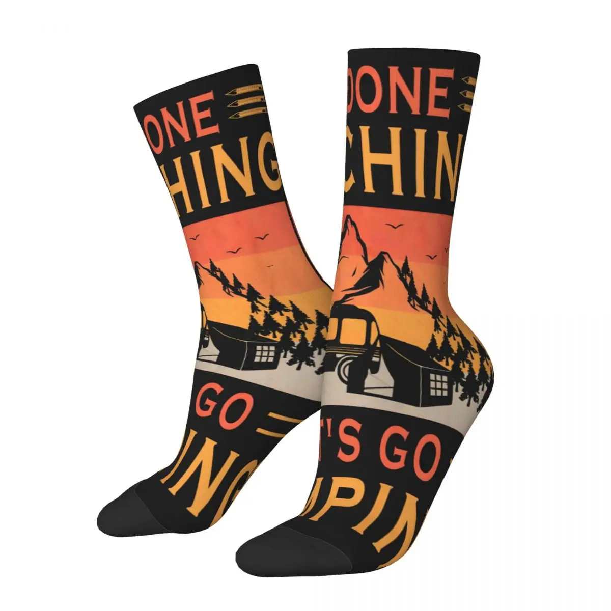 

I'M DONE TEACHING Socks Male Mens Women Winter Stockings Harajuku