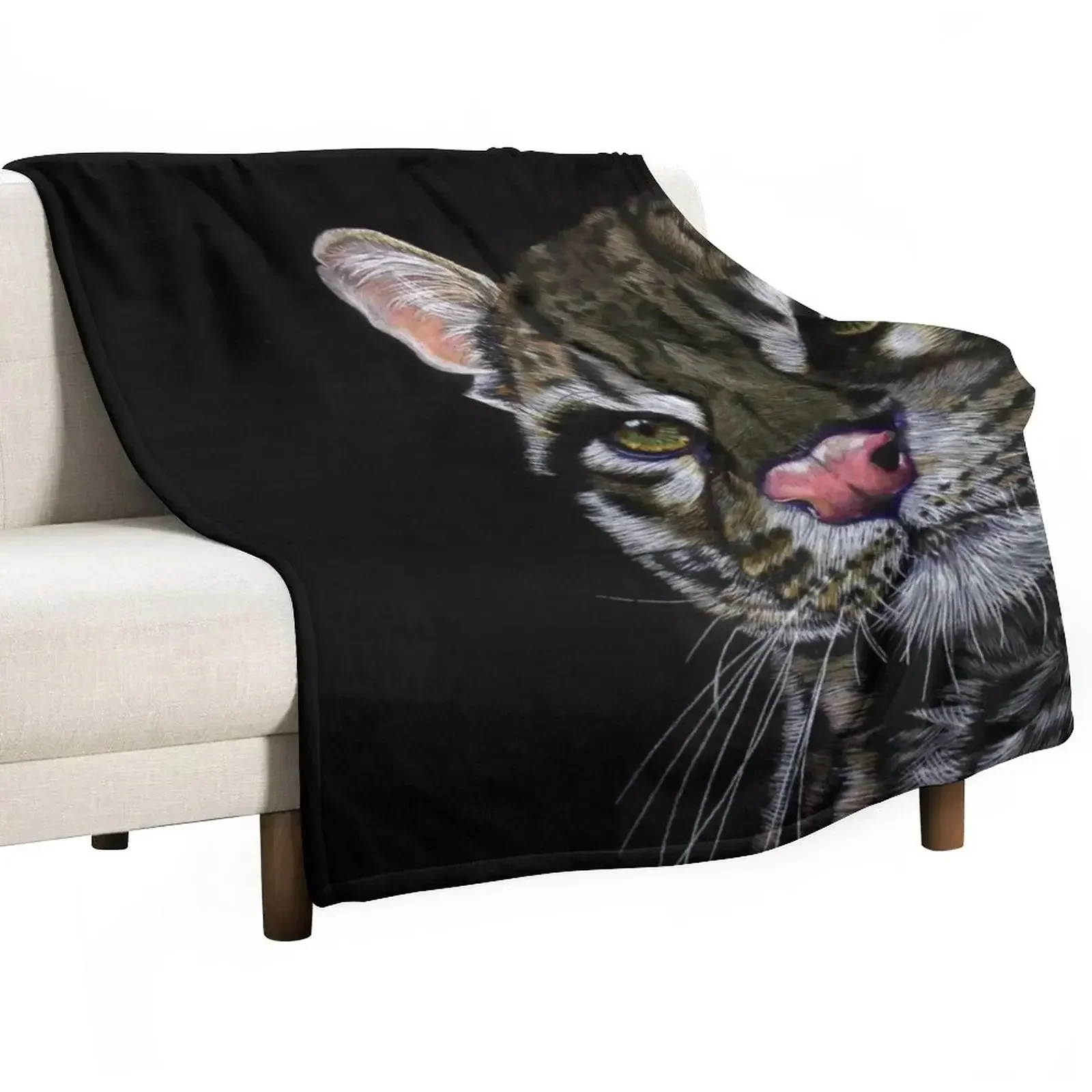 

Ocelot Throw Blanket Blankets For Baby for sofa Personalized Gift Blankets