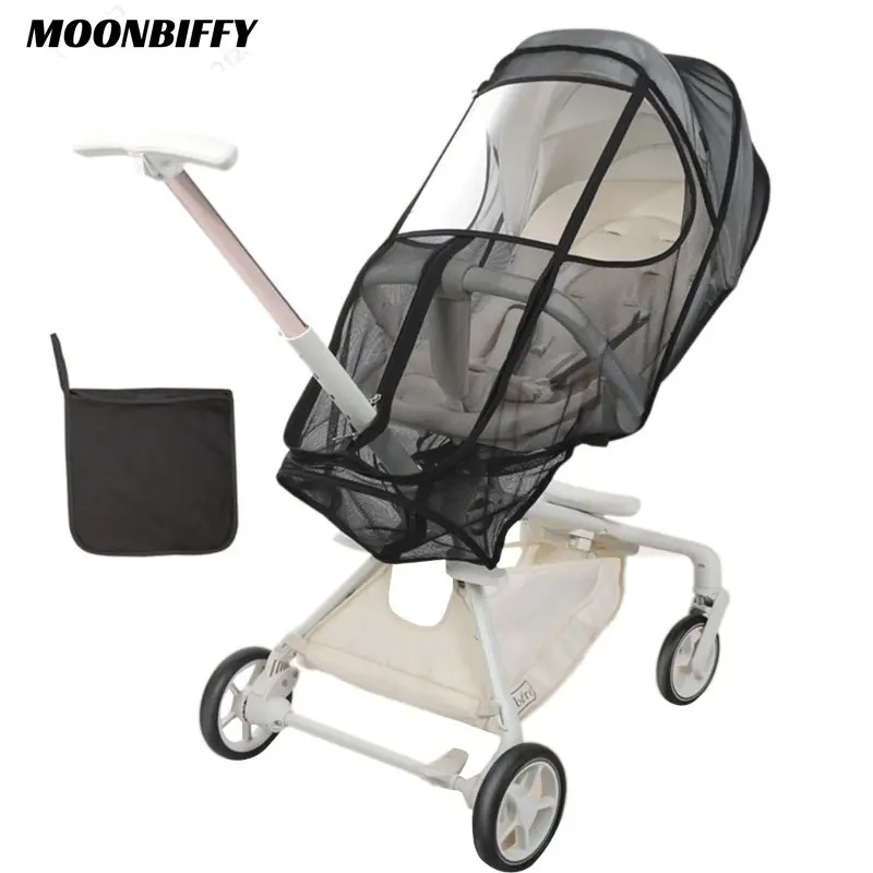 Summer Kid Mesh Carriage Full Cover Mosquito Net Baby Stroller Bear