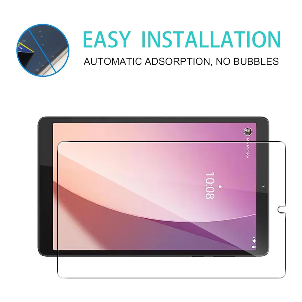 For Lenovo Tab M8 4th Gen 8.0 Inch Tempered Glass Screen Protector 2024 Anti Scratch HD Clear Protective Film 2