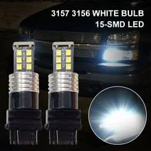

2pcs Car LED Bulbs canbus Super Bright 12V 6000K LED Auto Tail Brake Bulb Car Daytime Running Lights Reverse Light 2835-15-SMD