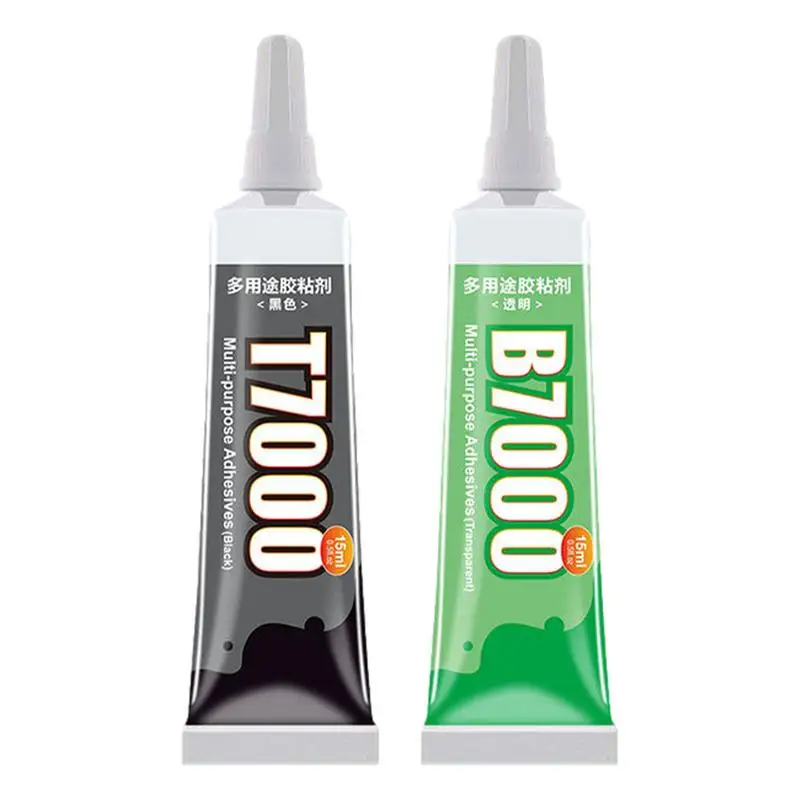 

15/T7000 Adhesive Glue for Phone Repair Black &transparent Glue Mobile Screen DIY Repair Adhesive With Precision Applicator Tip