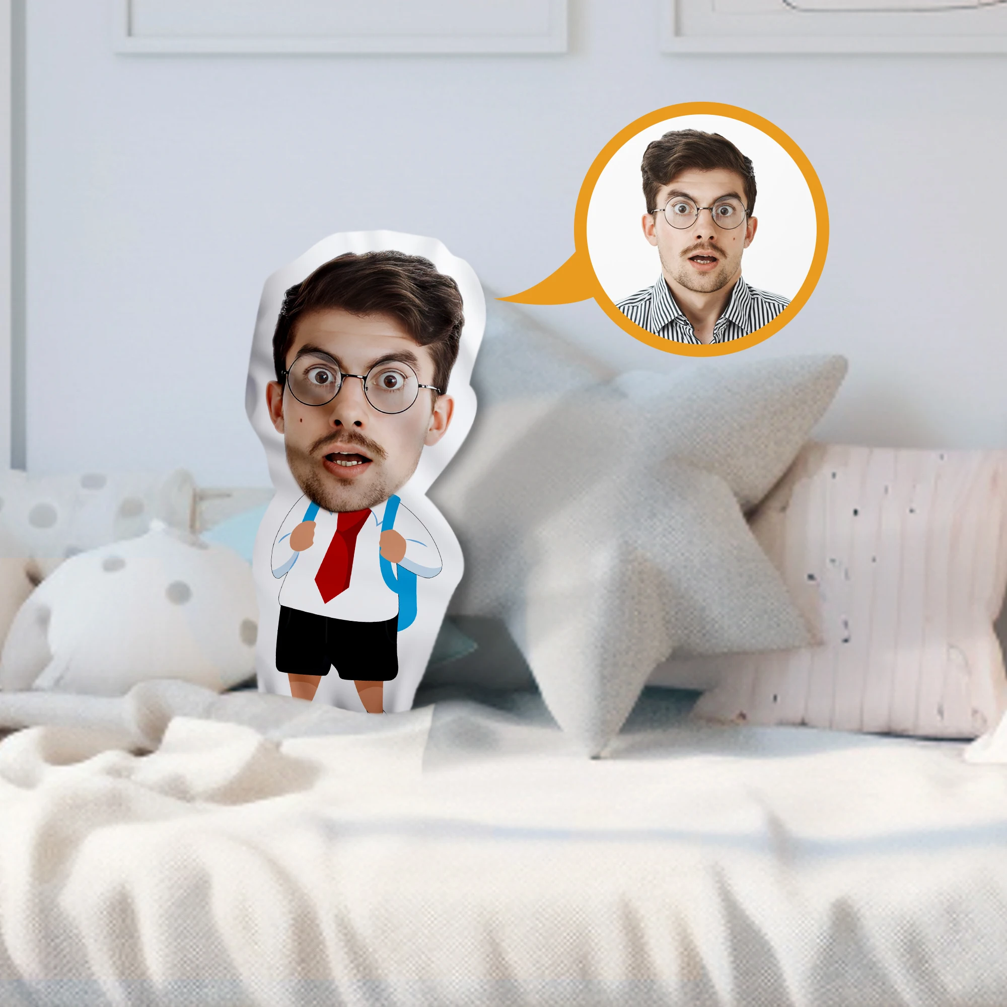 Custom Photo Cushion Humanoid Personalized Filling photo Cushion DIY Pillow for Putting Picture of Parent and Couple Christmas 5