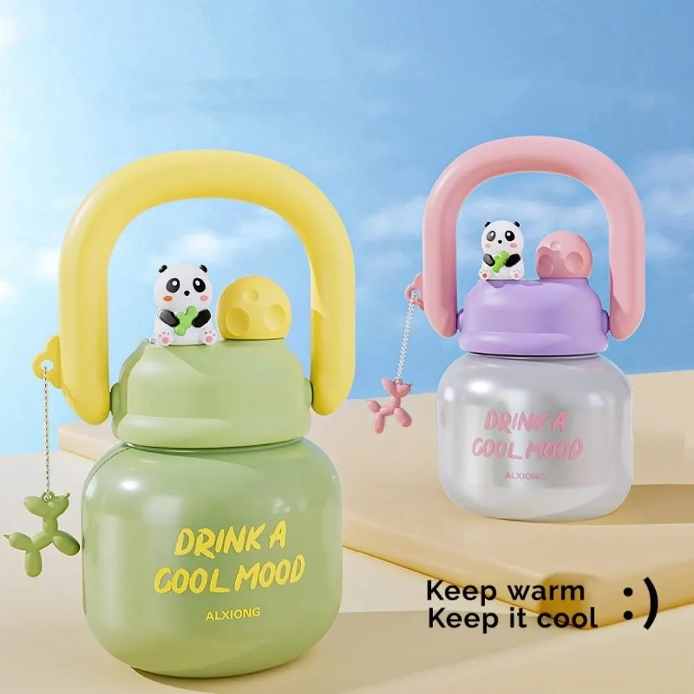 With Straw Insulated Water Bottle 316 Stainless Steel 650ML Portable Insulation Cup Large Capacity Portable