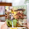 Robotime Rolife Falling Sakura Book Nook with Lights Easy Assemble Home Decoration Booknook Best Gifts for Family Children TGB05 6