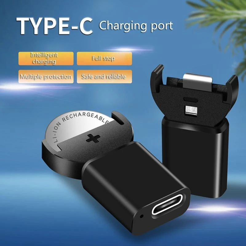 Type-C Plug Li-ion LIR2032 LIR ML2032 ML CR2032 Coin Button Cell Battery Adapter Charger Fast Charging charger adapter,battery charger,battery charger adapter
