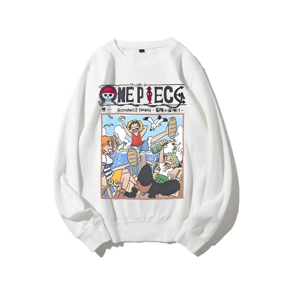 One Piece Herren Sweatshirt Monkey D. Ruffy Roronoa Zoro Anime Hoodie Frühling Herbst Junge Kinder Langarm Eltern-Kind-Outfit – Detail 6