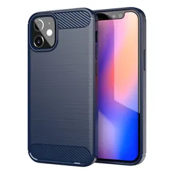 Sleek Carbon Fiber TPU Phone Case s - iPhone 11 Pro (Blue)