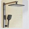 Smart Digital Display Grey Bathroom Shower Set Shower Faucet Full Set Hotel Apartment Bathtub Rainfall Shower System 5