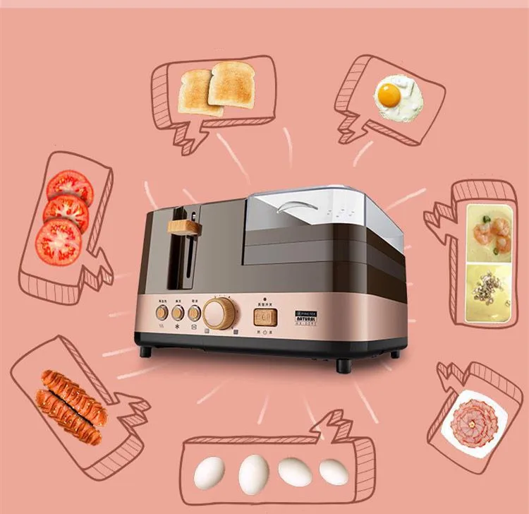 Toaster oven 4 in 1 breakfast machine steaming multifunctional home four in one toaster commercial sandwich makermaker