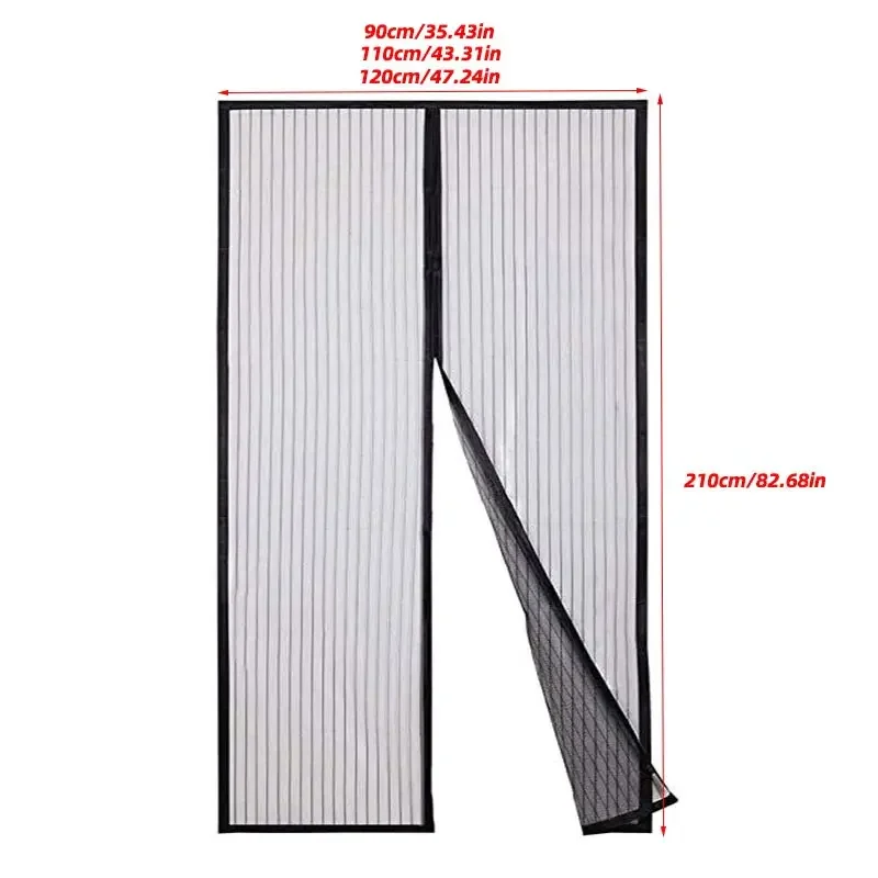 Summer Anti-mosquito Magnetic Screen Door Curtain Net Anti-insect And Fly Partition Curtain Net Automatic Closing Screen Window anti mosquito screen door