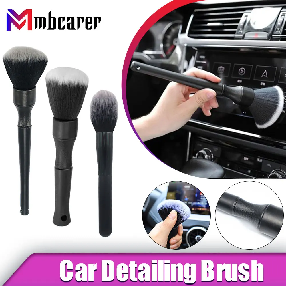 Car Detailing Brush Super Soft Cleaning Brush Car Interior Detailing Kit Electrostatic Dust Remove Tools Wash Accessories
