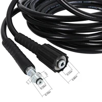 High Pressure Car Washer Hose Steel Wire Braid Car Washer Pipe Extension Hose Water Hose for Karcher K2 K3 K5K7 Pressure Cleaner 2