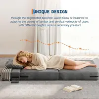 72-дюймовый складной диван-кровать, одноразмерный раскладной диван-футон с подушкой и матрасом, современный складной стул-кровать для небольшого пространства — изображение 4