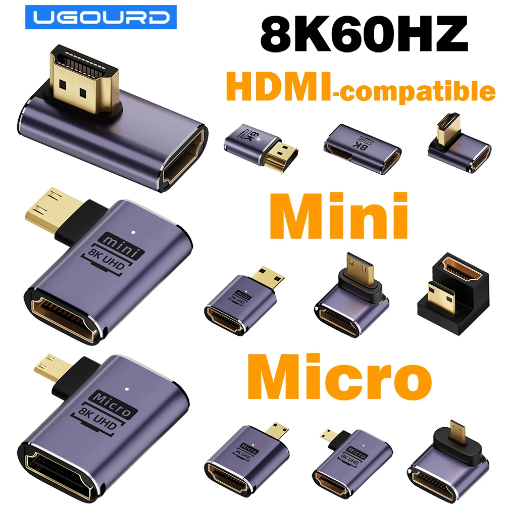 Ultra High-Speed HDMI-Compatible Cable Adapter - 8K60Hz & 4K120Hz, 48Gbps for Screen Extension & Projection