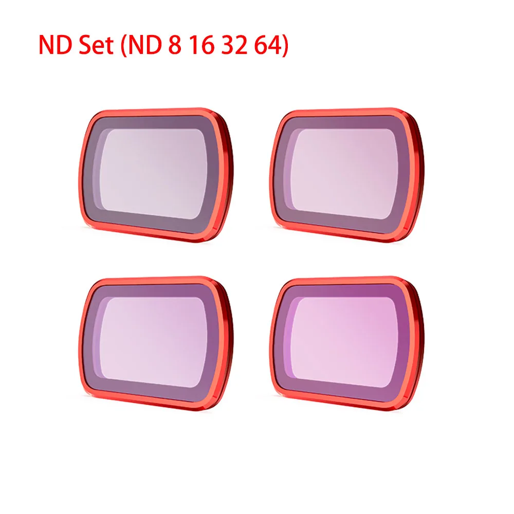 PGYTECH Magnetic CPL VND 2-5 6-9 Stops ND/PL Filter Kit For DJI Osmo Pocket 3 Camera-4-Pack Optical Glass Action Camera Filters