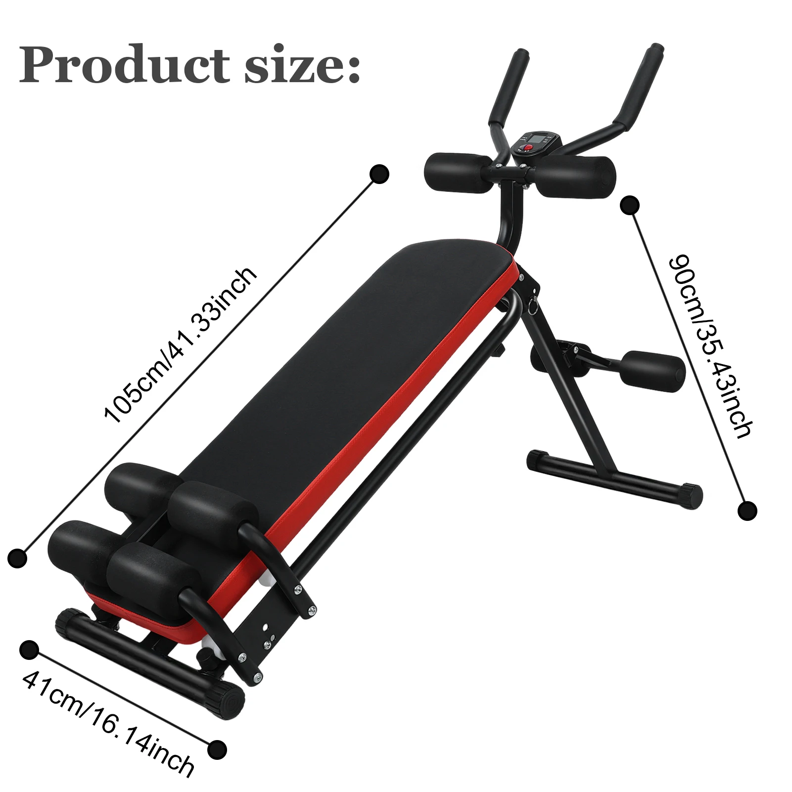Ab Workout Bench, Ab Workout Equipment, Adjustable Machine Full Body Workout, Exercise Equipment for Total Body