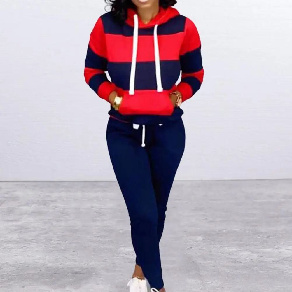 

2 Pcs/Set Women Autumn Tracksuit Chic Casual Lady Tracksuit Ankle-banded Women Autumn Tracksuit for Sports