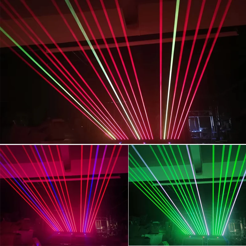 8 Eyes Red Laser +LED RGB Lamps Moving Head Laser Beam Light Dj Laser Light Proj