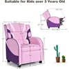 Kids Recliner, Gaming Recliner Chair w/Footrest, Headrest, Lumbar Support & Side Pockets, Ergonomic Leather Lounge Chair 3