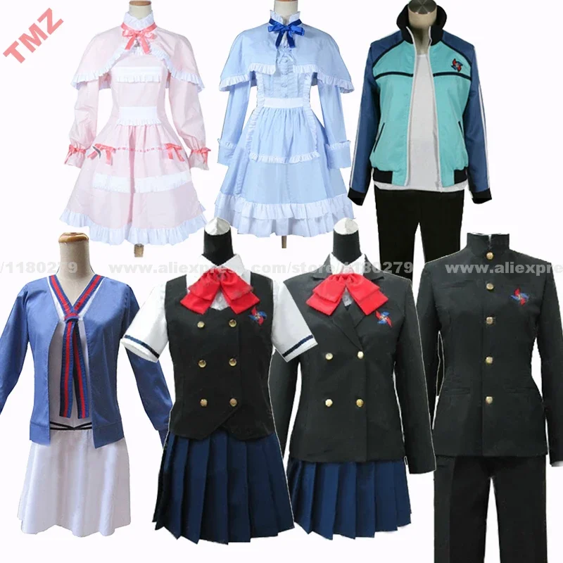 

Another All Team Heroine Mei Misaki Fujioka Group of Characters Anime Dress Uniform Cosplay Costume,Customized Accepted