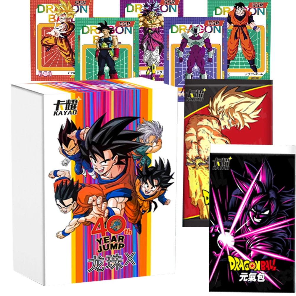 

Dragon Ball Cards Genuine 40th Anniversary Series Collection Fighting Anime Characters Sun WuKong Periphery Cards Children Gifts