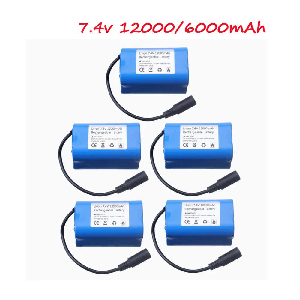 Batterie au Lithium Rechargeable 7.4V 5200mah pour Bateaux RC, Voiture RC, Remplacement de Batterie Haute capacité