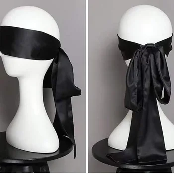 1PC Silk Eye Cover Savour Eye Bend Cute Silk Ribbon Silk Satin Sexy Sleep Mask for Women Surprise gift of high quality 1