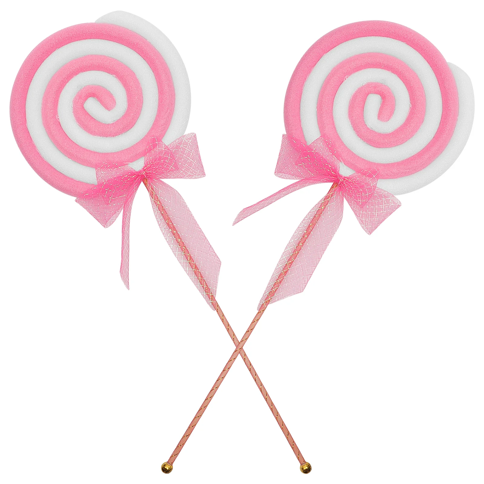 

2pcs Simulation Lollipop Photography Prop Large Fake Lollipop Scene Adornments Photography Accessory Brithday Party Scene Decor