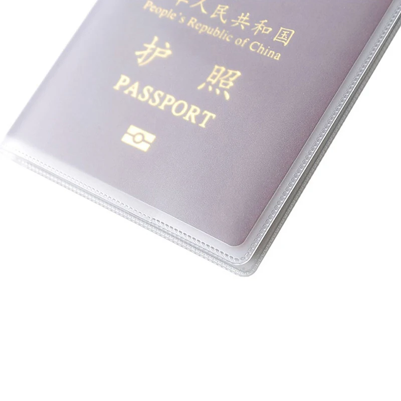 Passport Cover Transparent PVC Women Men Travel Passport Cover Bag Waterproof Protective Sleeve ID credit Card Holder