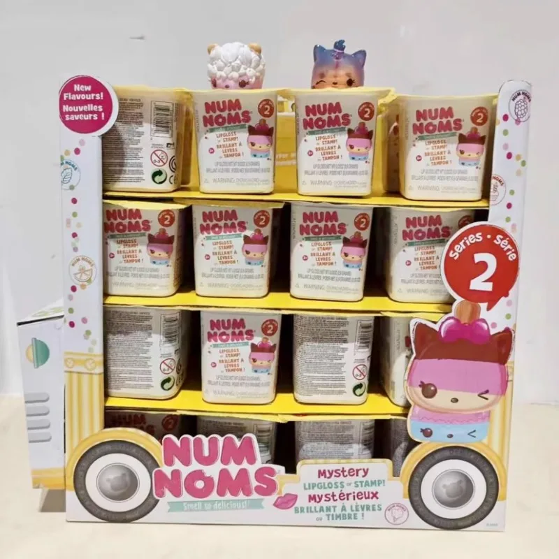 오리지널 블라인드 박스 장난감 Num Noms 향수 인형, 귀여운 미스터리 메이크업 립글로스 냄새, 스낵 컬렉션 장식, 어린이 선물
