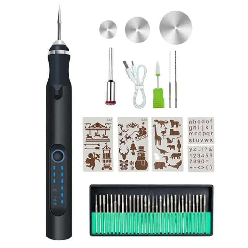 WCS-Engraving Pen, Engraving Pen For Metal, Wood, Glass And Plastic, Professional Engraving Pen Kit Tool