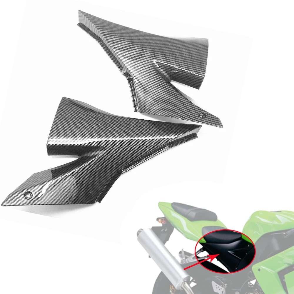

For KAWASAKI NINJA ZX10R ZX-10R ZX 10R 2004 2005 ABS Finish Carbon Fiber Gas Tank Seat Under Rear Side Cover Panel Fairing Cowl