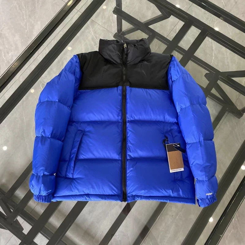 High quality 1996 down Jacket Embroidered 700 Puffy hooded Winter men's and women outdoor trend color match windproof warm coat