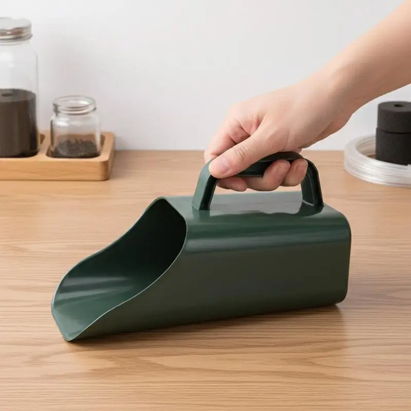 ? 1개 식물 흙삽 메쉬 체망 필터 삽 정원 플라스틱 삽 양동이 화분 정원용 손 도구 정원 삽