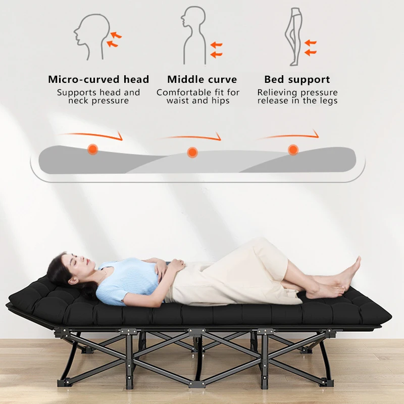 

Outdoor Travel Camping Bed Ultralight Folding Bed High And Low Dual-use Travel Hiking Lightweight Sleeping Bed