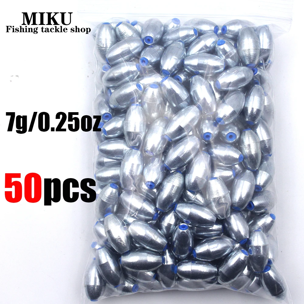 50Pcs Fishing Sinkers Set 3