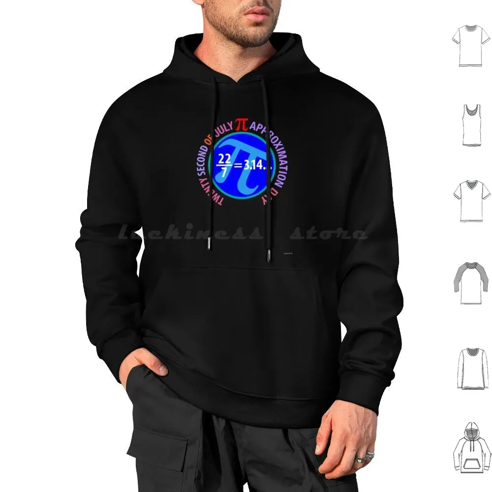 

Pi Approximation Day Hoodie cotton Long Sleeve Pi Approximation Day Pi Number Pi Symbol Pi Day 22Nd Of July Nerd Irrational
