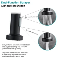 Spring Brushed Nickel Kitchen Faucet Deck Mounted Mixer Tap 360 Degree Rotation Stream Sprayer Nozzle Kitchen Sink Hot Cold Taps 5