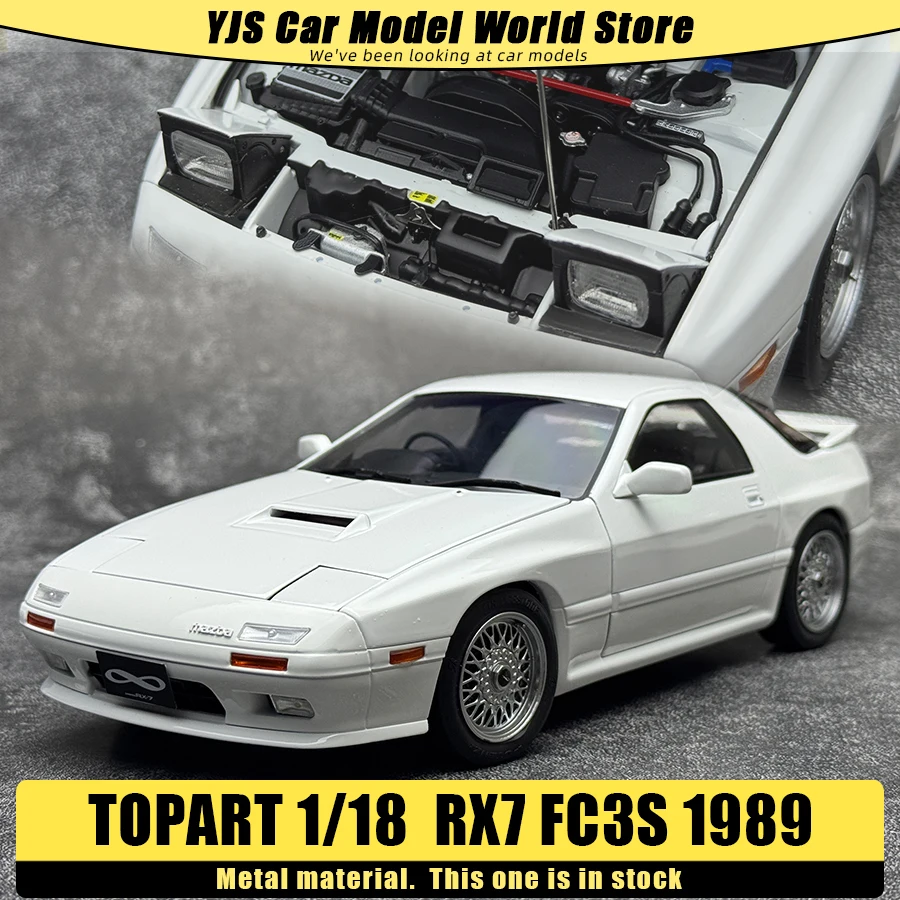 TOPART 1:18 for RX7 FC3S 1989 alloy model car model Send friends