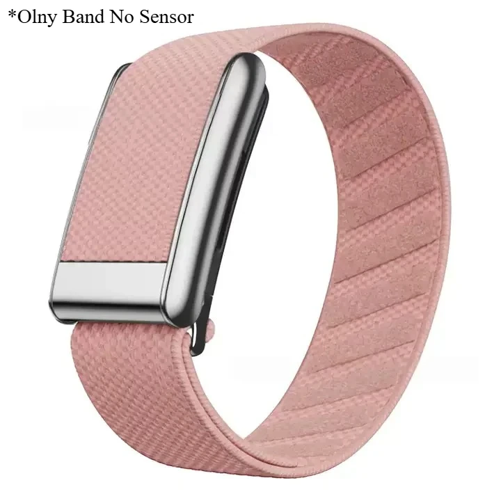 Premium Nylon Fitness Band with Metal Frame – Woven Elastic Sports Strap in Gold/Silver/Rose Gold