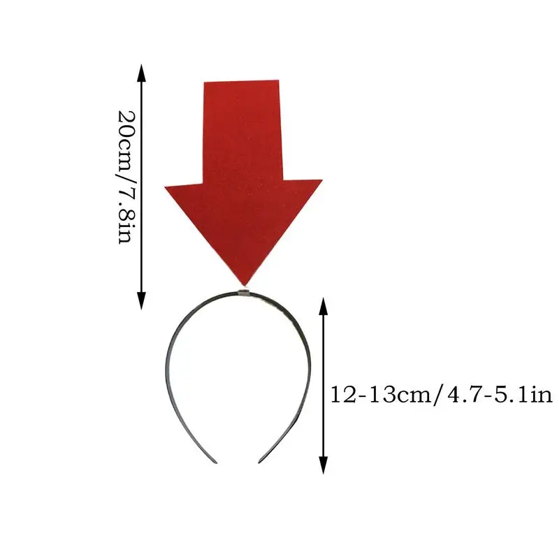 Arrowhead Headband Funny Arrowhead Hairband Elastic Novelty Hair Accessories Game Headpiece for Photo Booth Props Party Supplies