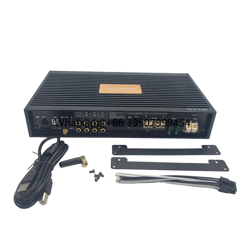 클래스 AB+클래스 D DSP 앰프 차량용 DSP AMP 6채널 입력 10채널 ..