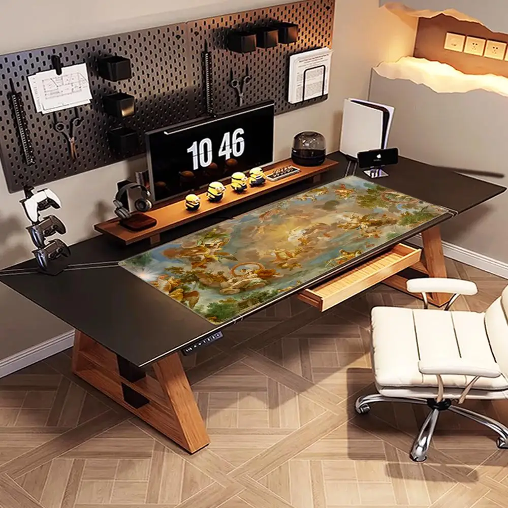 Renaissance art painting Mousepad Mouse Mat With Pad gaming accessories Prime Gaming XXL Keyboard Pad Stitch Padding Mat
