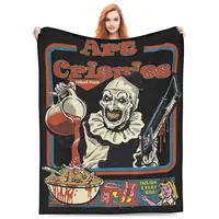 Art Crispies Terrifier Blankets Fleece Winter Multi-function Lightweight Thin Throw Blanket for Home Outdoor Quilt 1