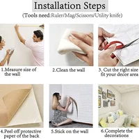 70cmx1/5/10m 3D Wallpaper Decoration Self-adhesive Antique Foam Brick Wallpaper Living Room Bedroom Waterproof 3d Wall Sticker 5