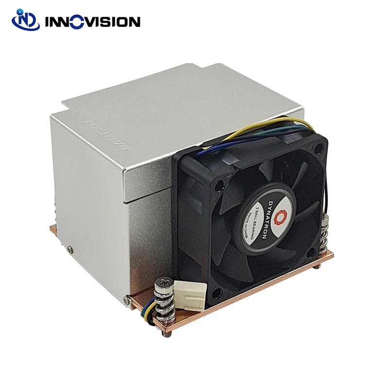 Dynatron r5 2u Ativo Lga2011 2066 Quadrado Cpu Cooler com Tubo de Aquecimento de Cobre 60x60x25 mm Side-ventilador de Sopro com Função Pwm - Imagem 3