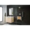 Bathroom Safety Folding Shower Seat Wall Mounted Bench Teak Wood Aluminum DN7110 6