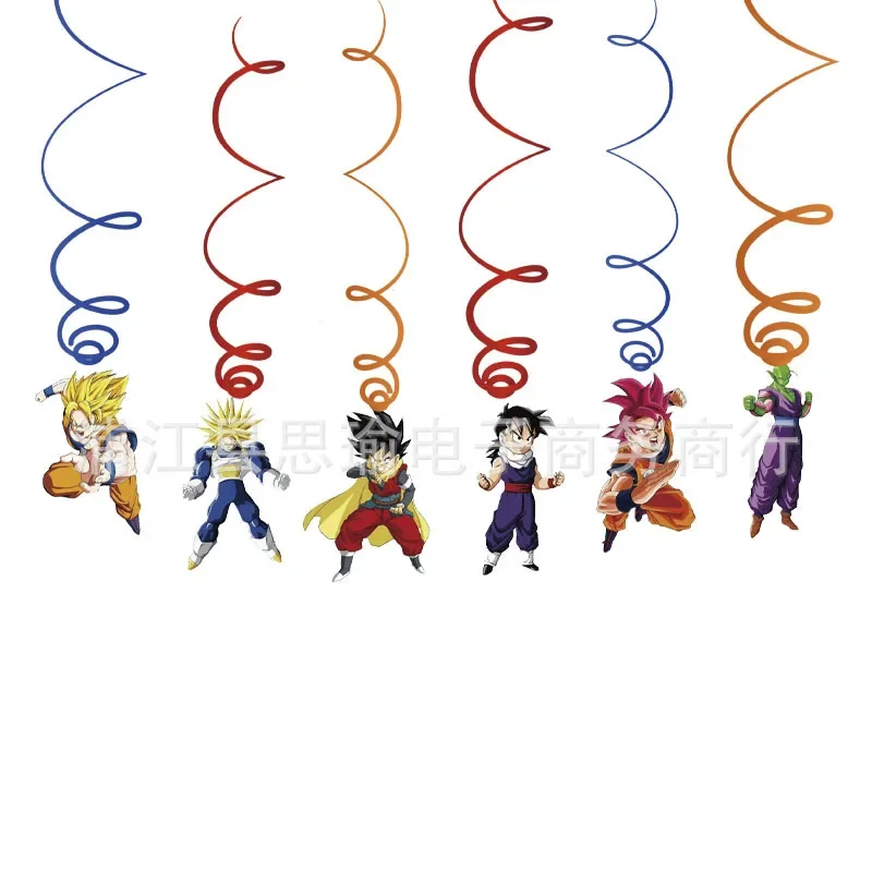 New 2024 Dragon Ball Z Goku Birthday Party Decoration Kid Shower Tableware Supplies Cup Tablecloth Balloon Cake Banners Backdrop