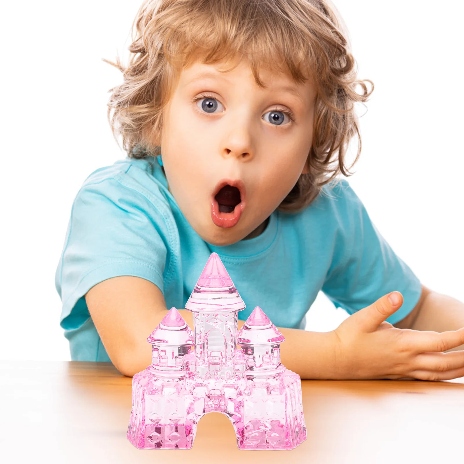 Crystal Castle Girls Birthday Gift Craft Bedroom Ornament Dining Decoration Decorative Adornment Acrylic crystal castle